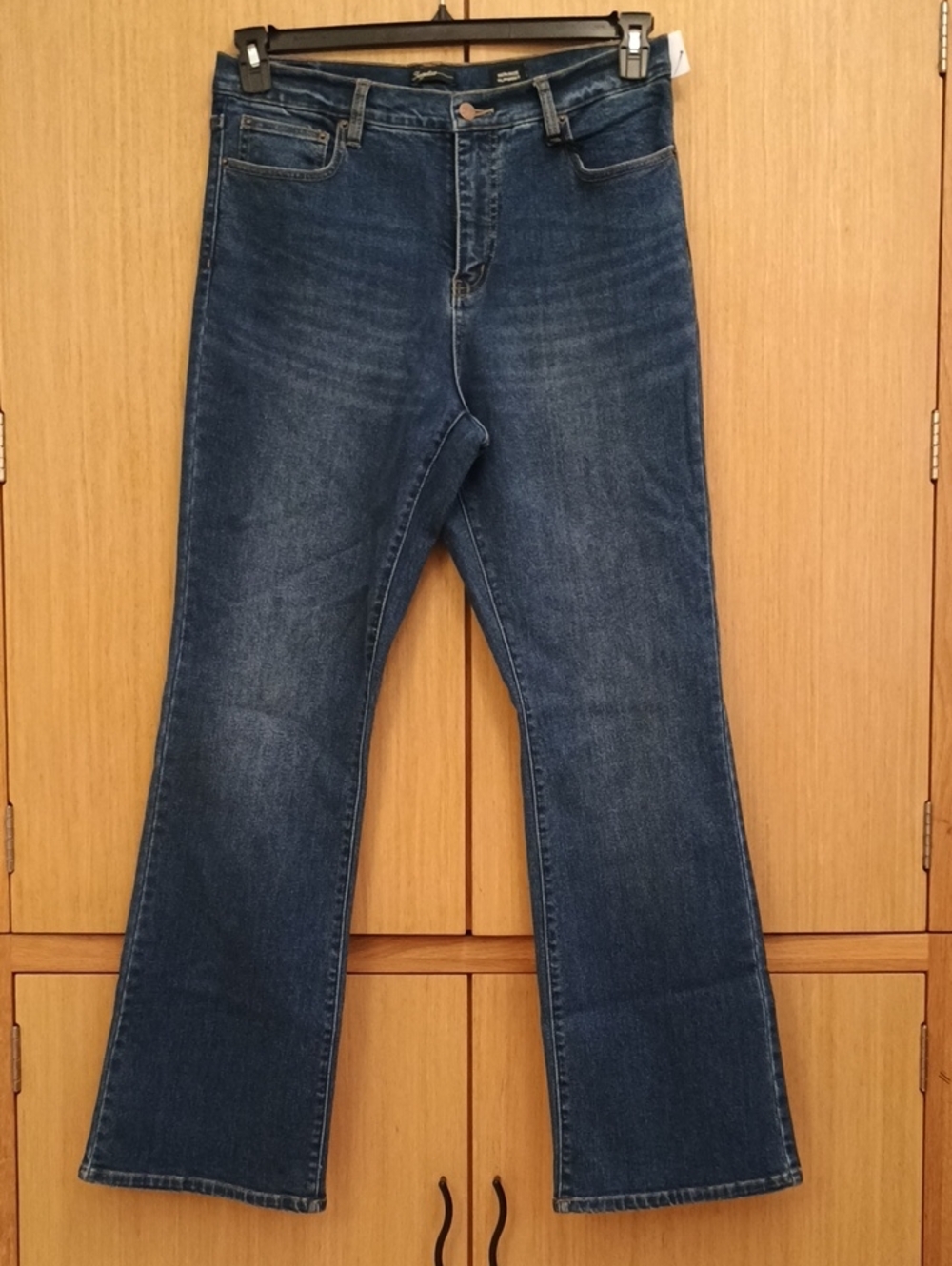 NWT Supplies SZ 12 Dark Blue High Rise Slim Boot Jeans